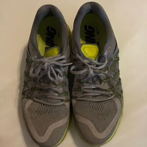 Nike Gray and Yellow Athletic Shoes